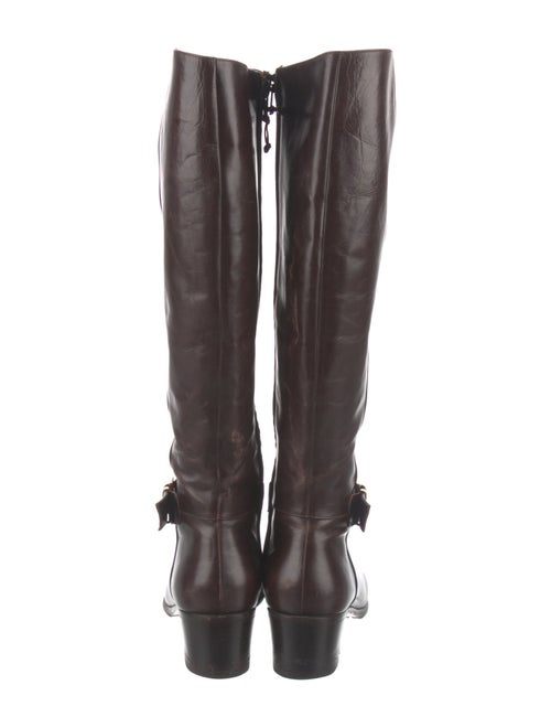 Salvatore Ferragamo Leather Riding Boots