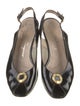 Salvatore Ferragamo Leather Animal Print Slingback Pumps