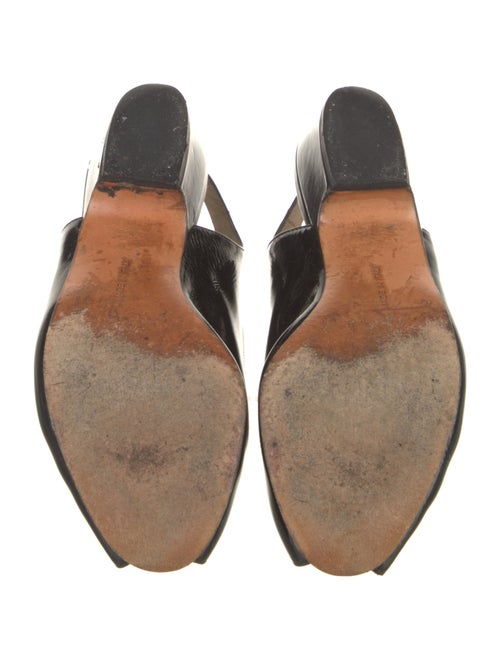 Salvatore Ferragamo Leather Animal Print Slingback Pumps