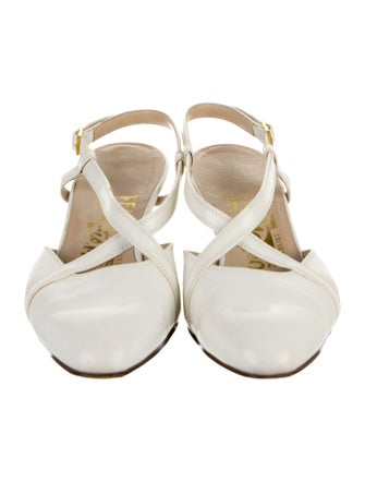 Salvatore Ferragamo Leather Slingback Pumps