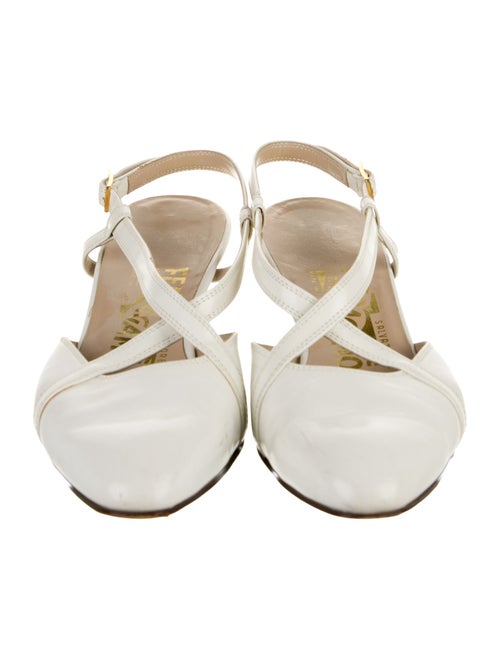 Salvatore Ferragamo Leather Slingback Pumps