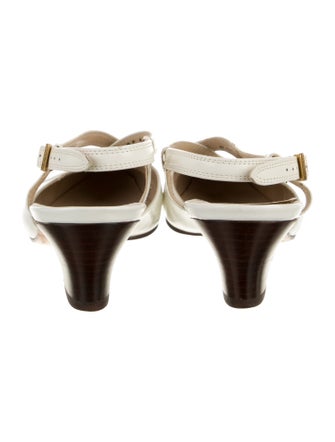Salvatore Ferragamo Leather Slingback Pumps