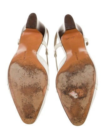 Salvatore Ferragamo Leather Slingback Pumps