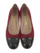 Salvatore Ferragamo Gancini Logo Suede Flats