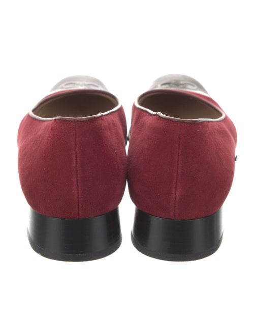 Salvatore Ferragamo Gancini Logo Suede Flats