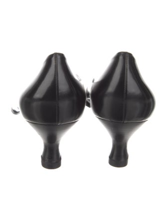 Salvatore Ferragamo Patent Leather Bow Accents Pumps