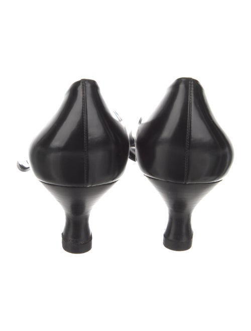 Salvatore Ferragamo Patent Leather Bow Accents Pumps