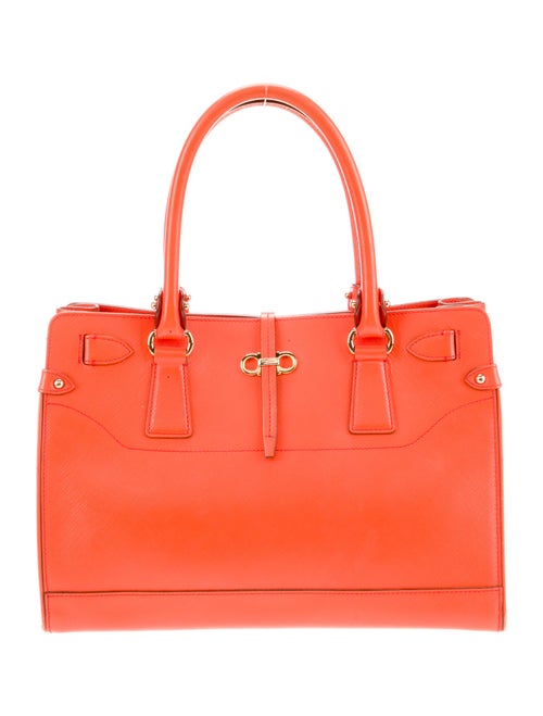 Salvatore Ferragamo Leather Top Handle Bag