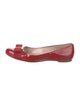 Salvatore Ferragamo Vara Bow Accent Patent Leather Ballet Flats