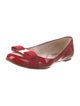 Salvatore Ferragamo Vara Bow Accent Patent Leather Ballet Flats