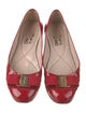 Salvatore Ferragamo Vara Bow Accent Patent Leather Ballet Flats