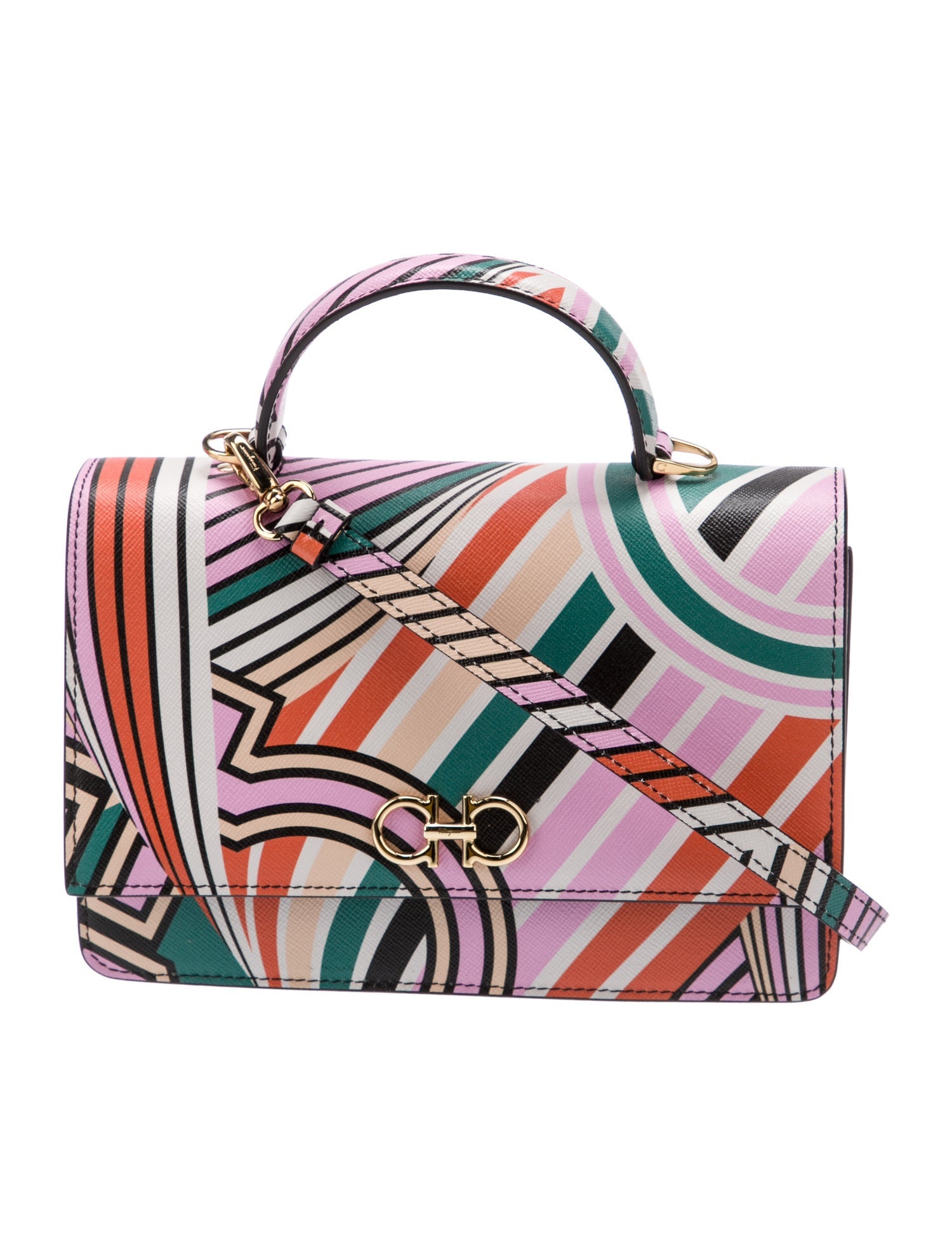 Salvatore Ferragamo Leather Top Handle Bag