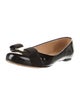 Salvatore Ferragamo Vara Bow Accent Patent Leather Flats