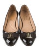 Salvatore Ferragamo Vara Bow Accent Patent Leather Flats