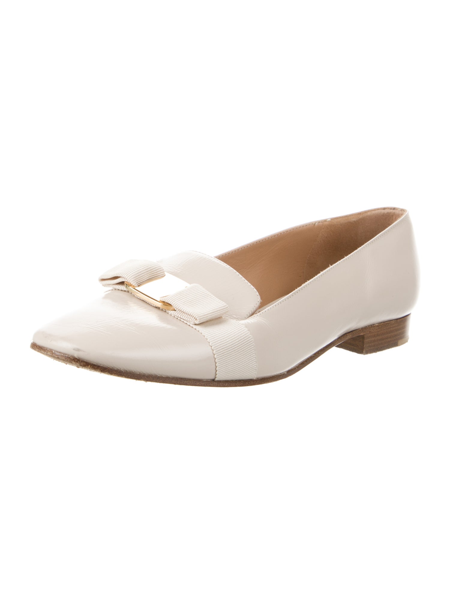 Salvatore Ferragamo Vara Bow Accent Patent Leather Loafers