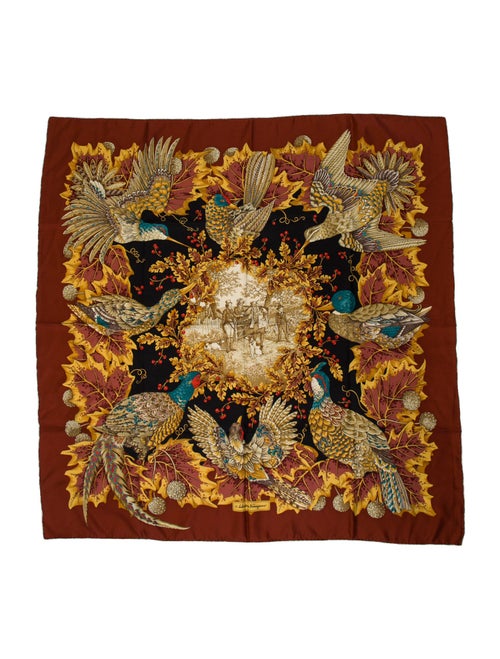 Salvatore Ferragamo Silk Printed Scarf
