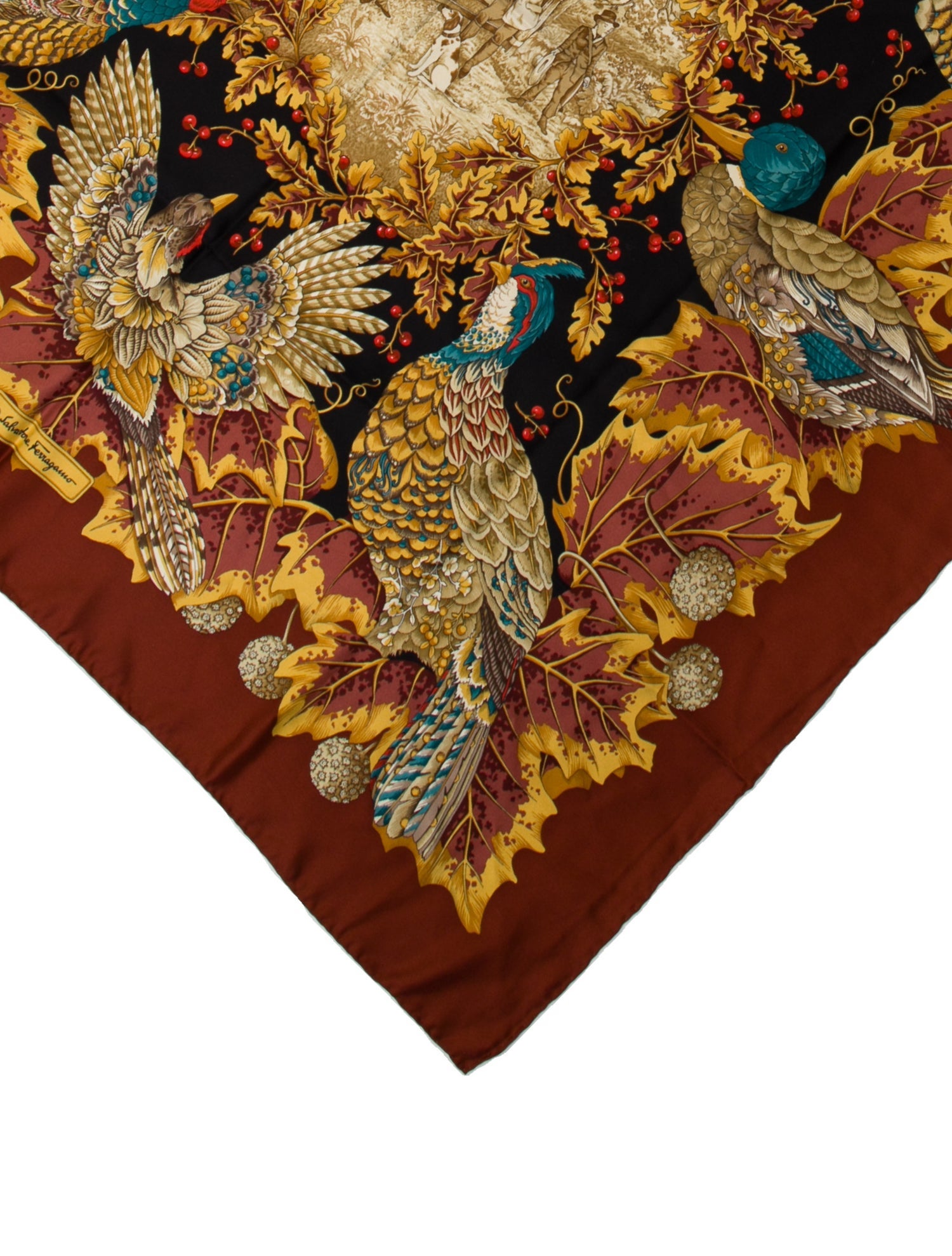 Salvatore Ferragamo Silk Printed Scarf