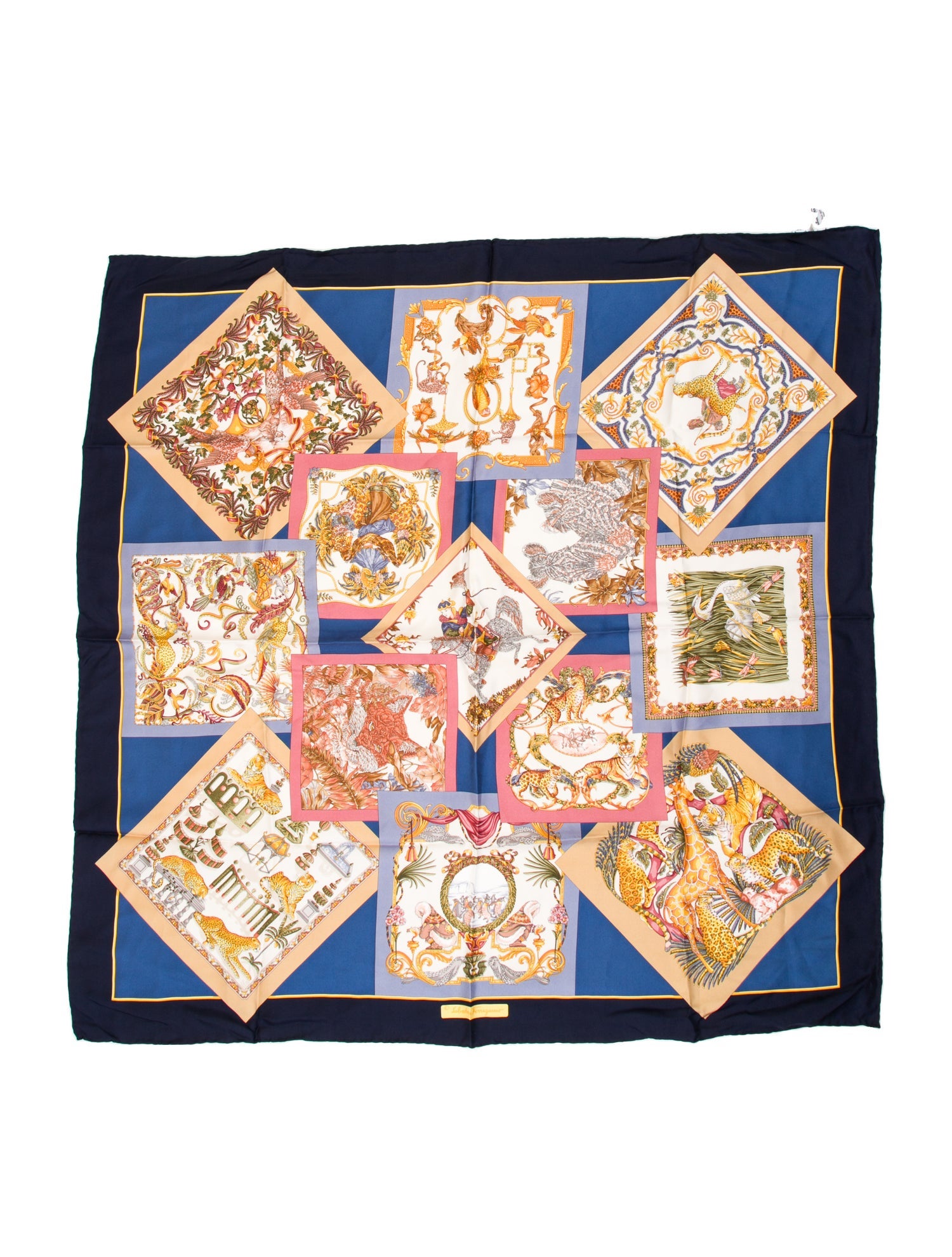 Salvatore Ferragamo Silk Printed Scarf