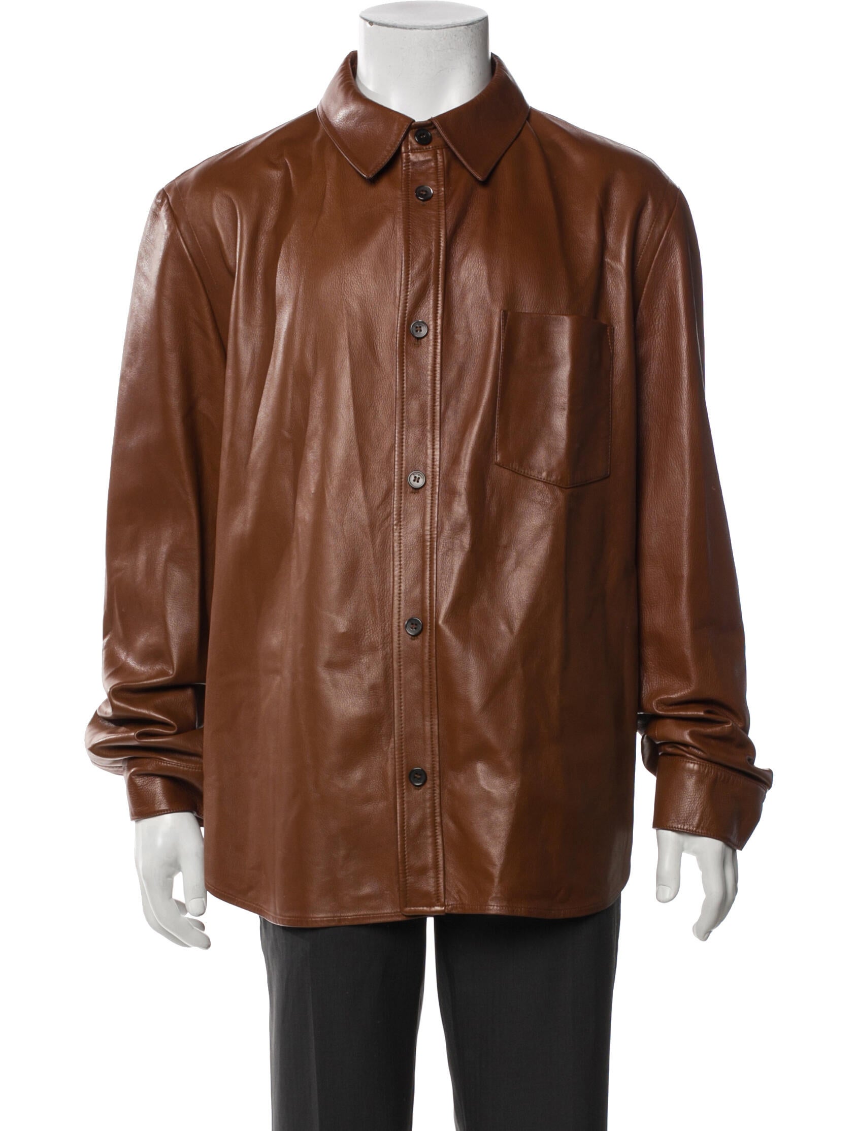 Salvatore Ferragamo Lamb Leather Moto Jacket
