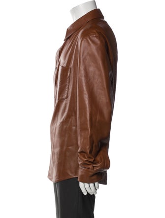 Salvatore Ferragamo Lamb Leather Moto Jacket