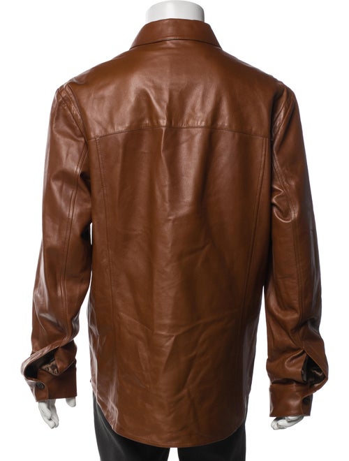 Salvatore Ferragamo Lamb Leather Moto Jacket