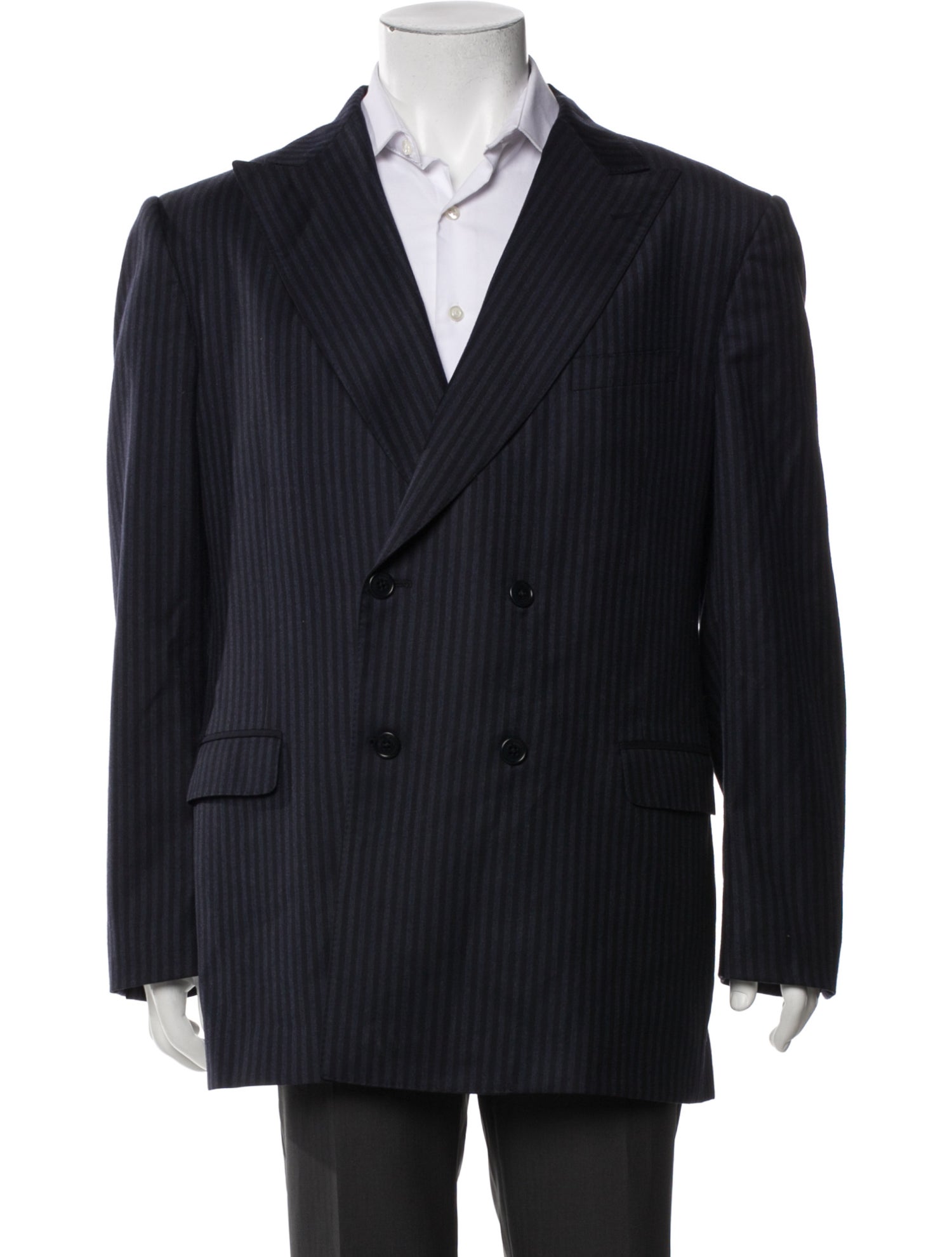 Salvatore Ferragamo Wool Striped Blazer