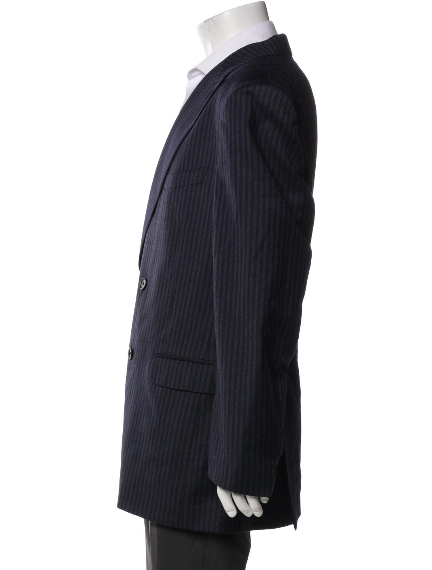 Salvatore Ferragamo Wool Striped Blazer