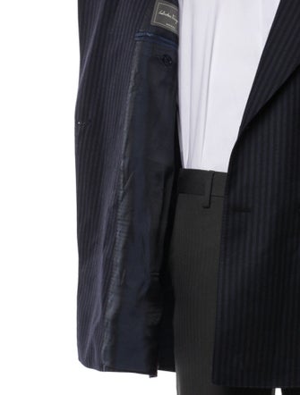 Salvatore Ferragamo Wool Striped Blazer