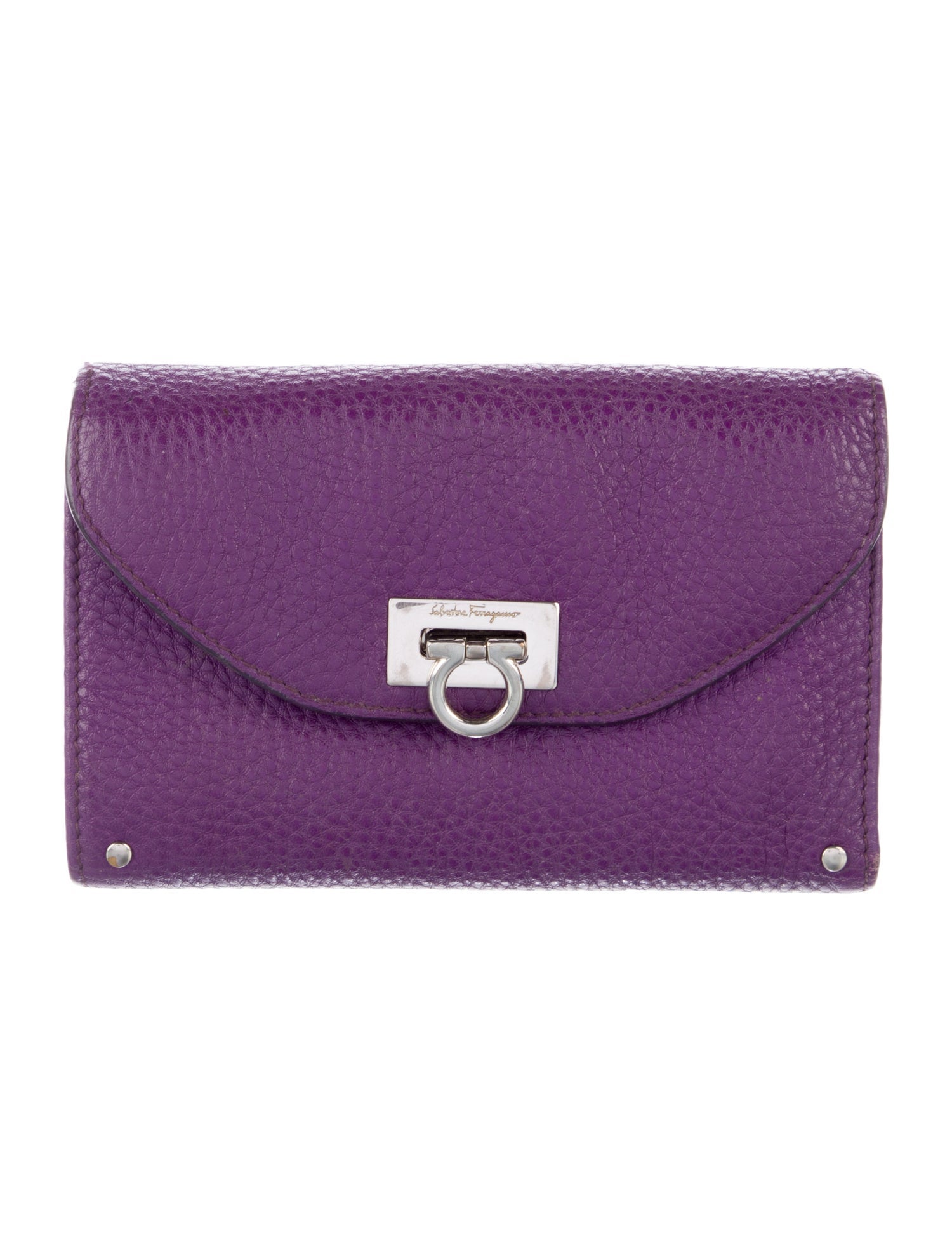 Salvatore Ferragamo Leather Compact Wallet