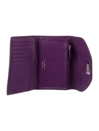 Salvatore Ferragamo Leather Compact Wallet