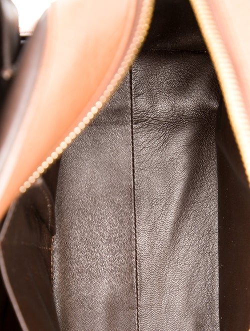 Salvatore Ferragamo Ostrich Top Handle Bag