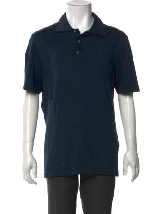 Salvatore Ferragamo Collar Short Sleeve Polo Shirt