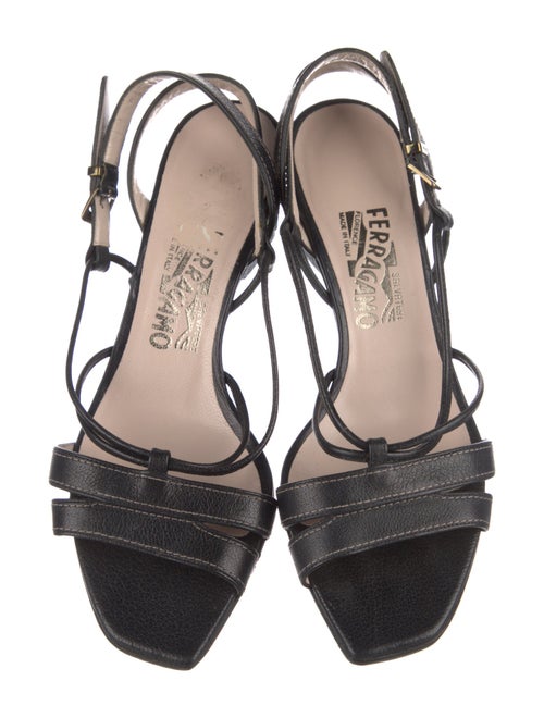 Salvatore Ferragamo Leather Slingback Sandals