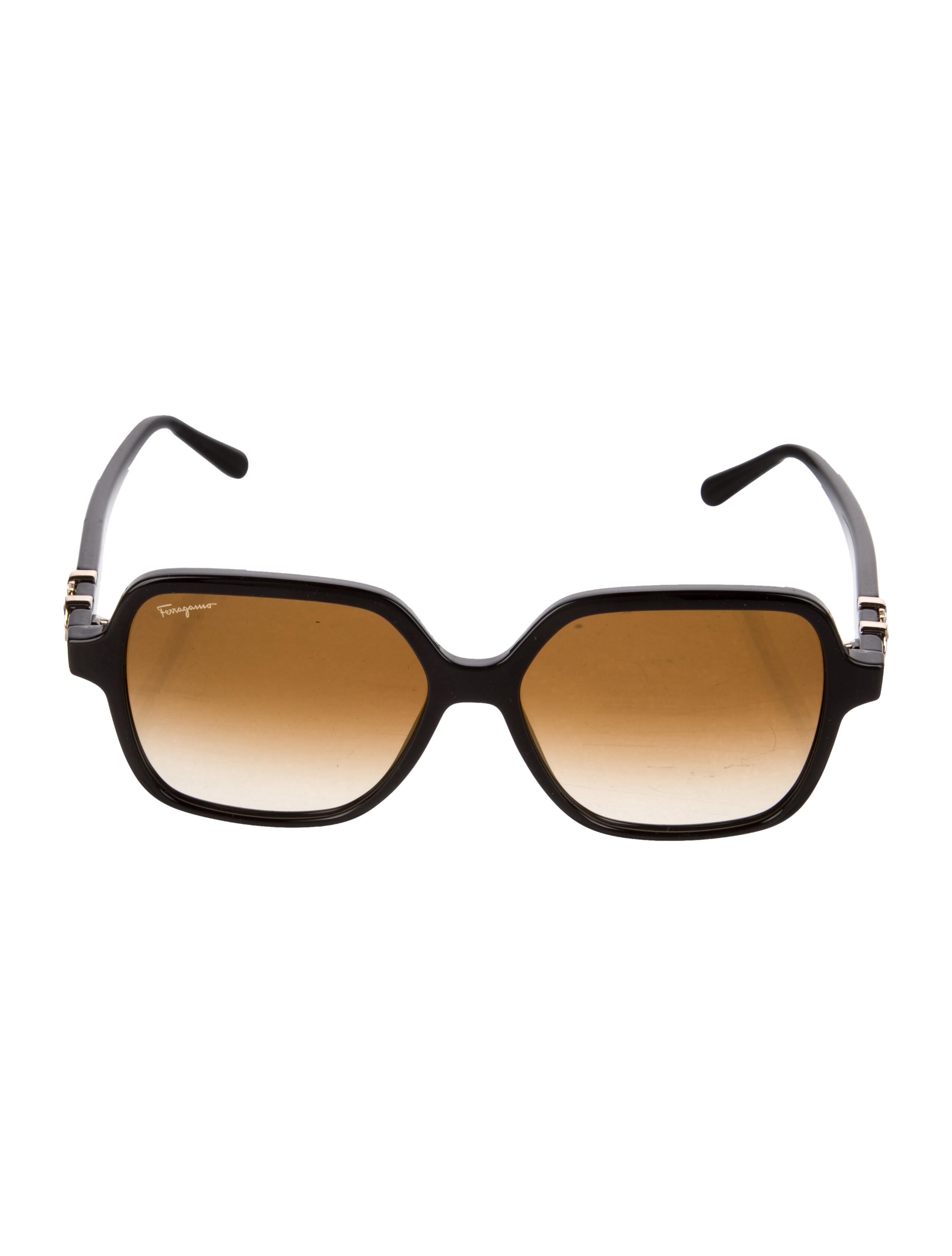 Salvatore Ferragamo Gancini Logo Square Sunglasses w/ Tags