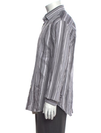 Salvatore Ferragamo Striped Long Sleeve Shirt