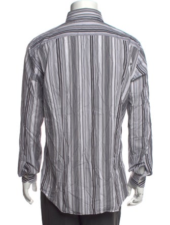Salvatore Ferragamo Striped Long Sleeve Shirt