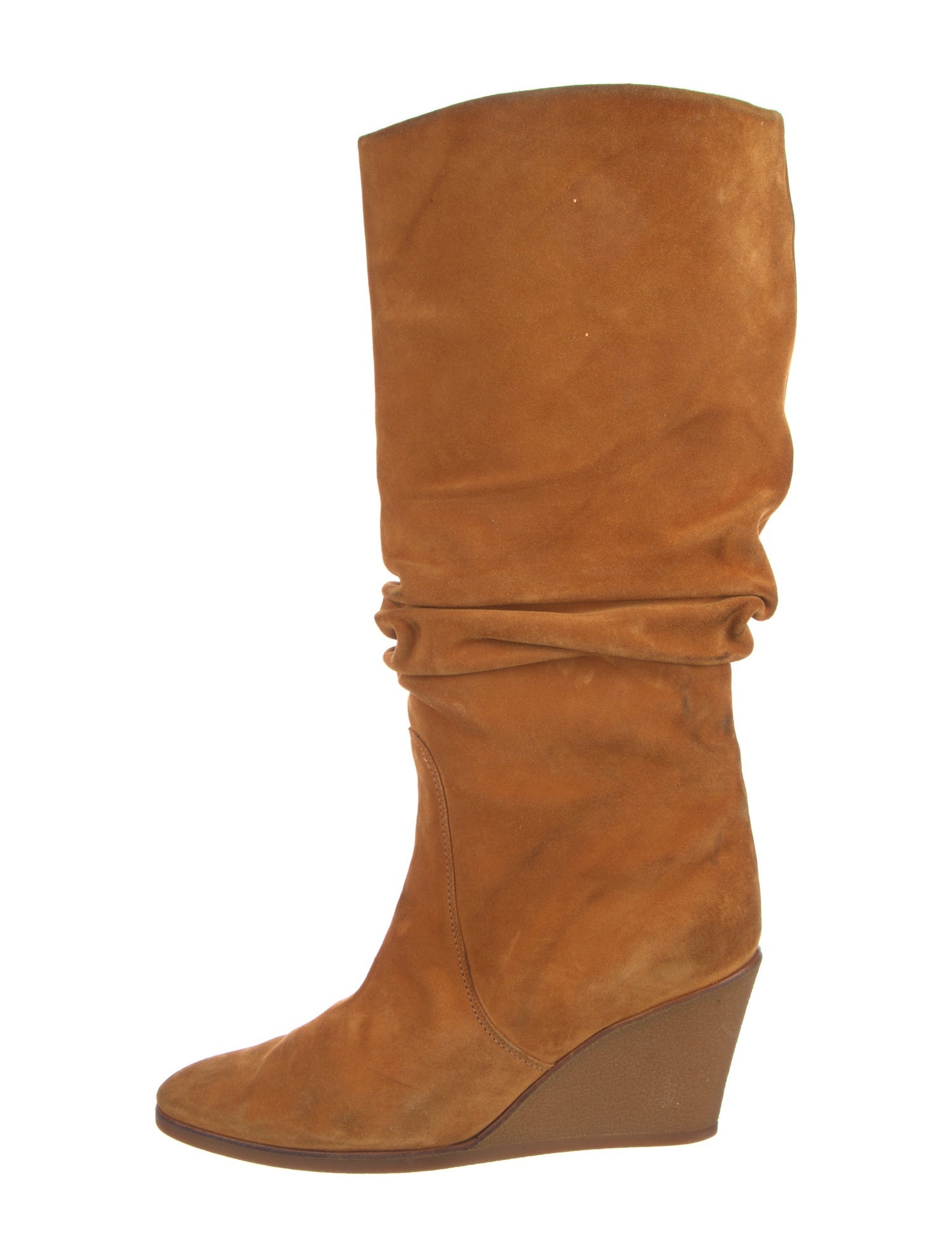 Salvatore Ferragamo Suede Slouch Boots