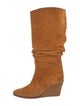 Salvatore Ferragamo Suede Slouch Boots