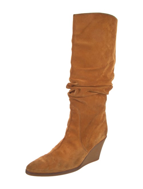 Salvatore Ferragamo Suede Slouch Boots