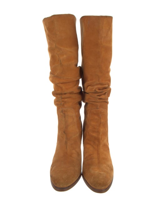 Salvatore Ferragamo Suede Slouch Boots