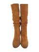 Salvatore Ferragamo Suede Slouch Boots