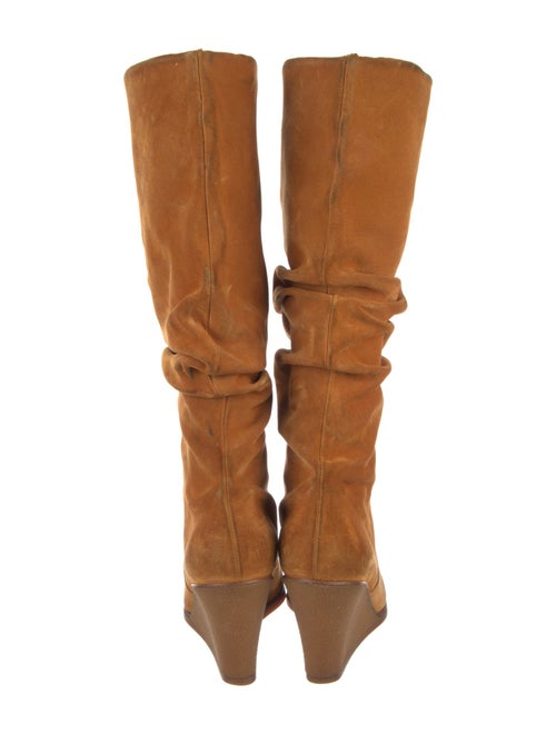 Salvatore Ferragamo Suede Slouch Boots