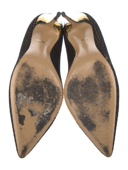 Salvatore Ferragamo Suede Printed Pumps