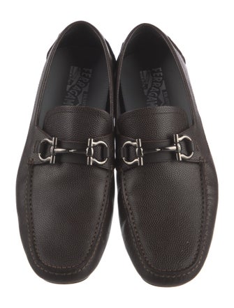 Salvatore Ferragamo Horsebit Accent Leather Drivers