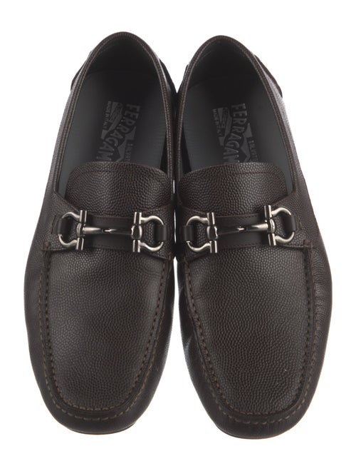 Salvatore Ferragamo Horsebit Accent Leather Drivers