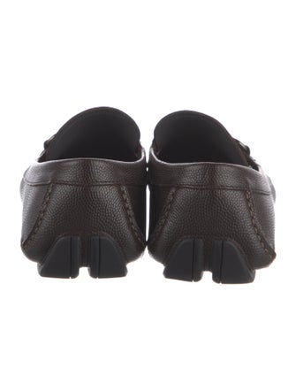 Salvatore Ferragamo Horsebit Accent Leather Drivers