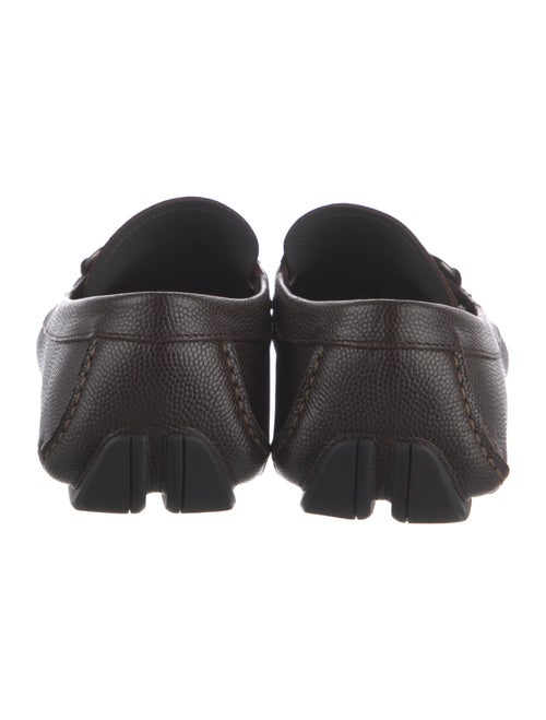 Salvatore Ferragamo Horsebit Accent Leather Drivers