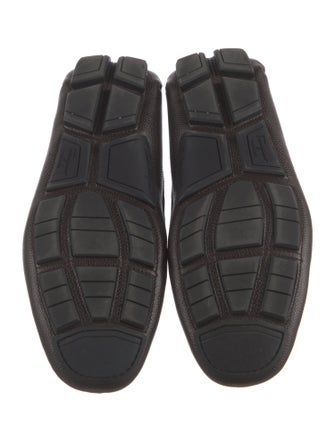 Salvatore Ferragamo Horsebit Accent Leather Drivers