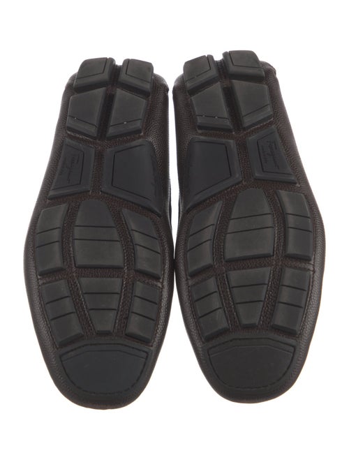 Salvatore Ferragamo Horsebit Accent Leather Drivers