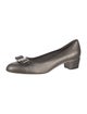 Salvatore Ferragamo Leather Bow Accents Pumps